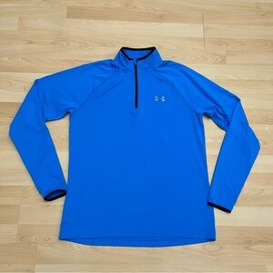 Men’s Under Armour Run All Season Gear 1/4 Zip Long Sleeve Pullover Blue Medium